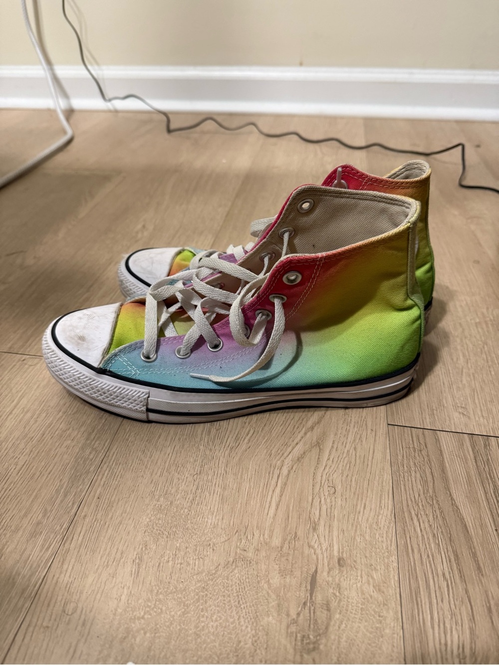 Converse High-Top Rainbow Canvas Sneakers - Picture 2 of 6
